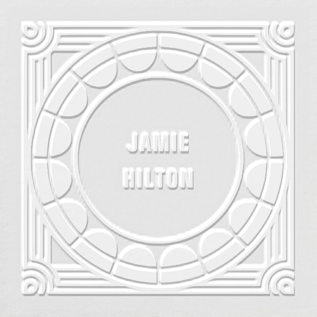 Art Deco Scallop Name Embosser (Design)