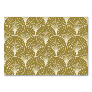 Art deco,scallop,pattern,gold,white,silver,chic, table number