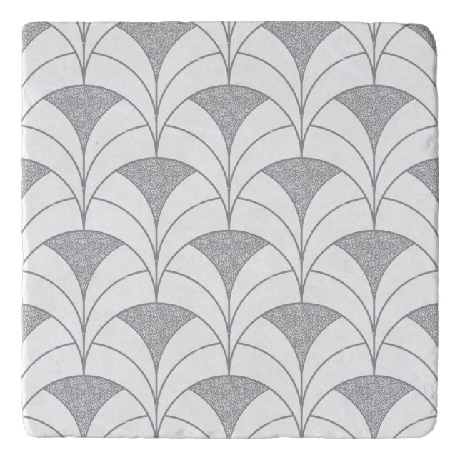 Art Deco Scallop Pattern Trivet (Front)