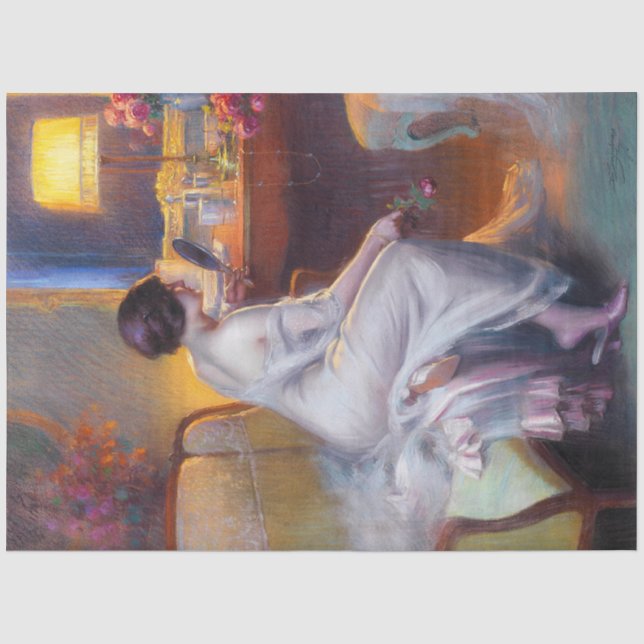 Art Deco Scene by Delphin Enjolras Decoupage Tissue Paper (Front)