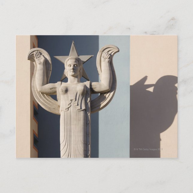 Art Deco Sculpture at the State Fair of Texas Postcard (Front)