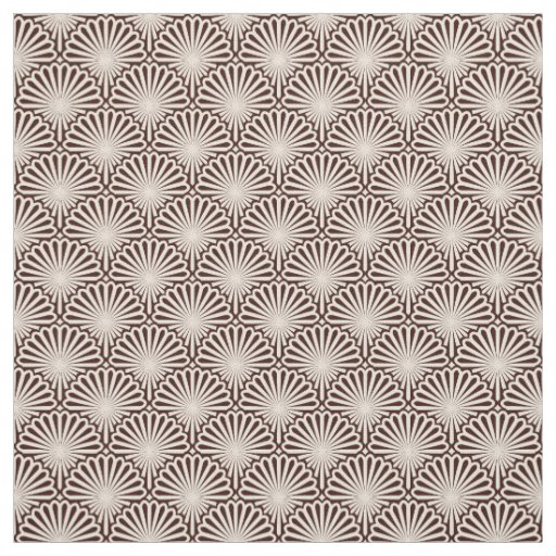 Art Deco Sea Shells Fabric