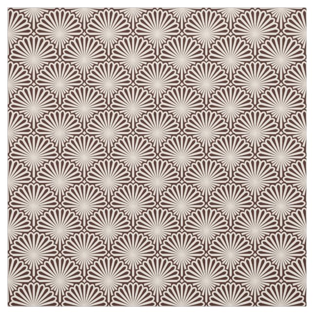 Art Deco Sea Shells Fabric (Swatch)