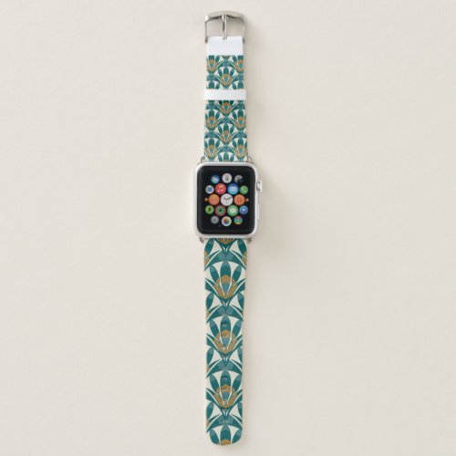 Art deco seamless abstract floral pattern Decor e Apple Watch Band