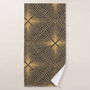 Art Deco Seamless Geometric Pattern. Elegant Wallp Bath Towel