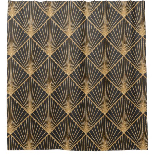 Art Deco Seamless Geometric Pattern Elegant Wallp Shower Curtain