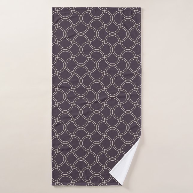 Art deco seamless pattern background. abstract, ar bath towel (Bath Towel)