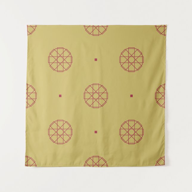 Art deco seamless pattern background. abstract, ar tapestry (Front)