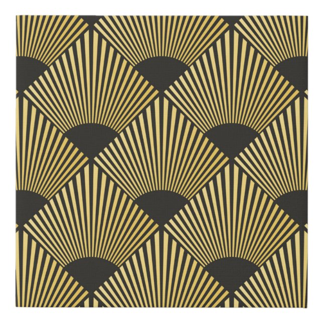 Art Deco seamless pattern Faux Canvas Print (Front)