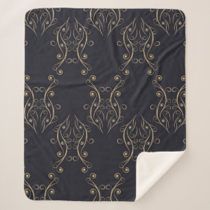 Art deco seamless pattern. Vintage background with Sherpa Blanket