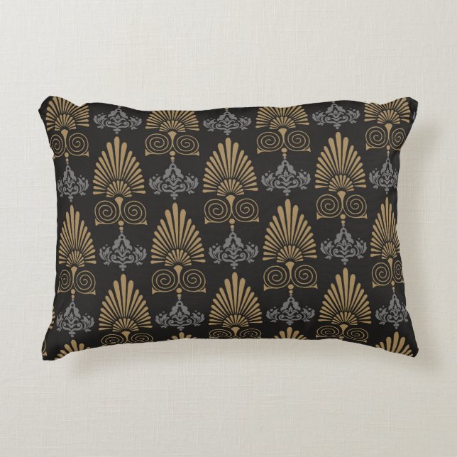 Art Deco: Seamless Vintage Wallpaper Accent Pillow (Front)