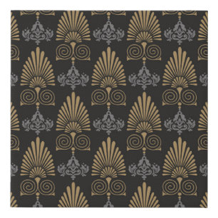 Art Deco: Seamless Vintage Wallpaper Faux Canvas Print