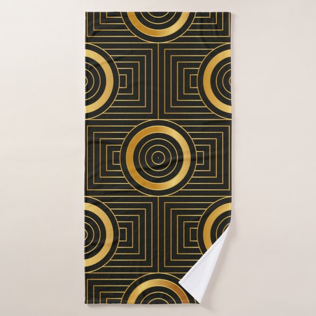 Art Deco seamless vintage wallpaper pattern Bath Towel (Bath Towel)