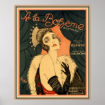 Art Deco Sheet Music A La Boheme 16 x 20 Poster<br><div class="desc">Vintage Art Deco Sheet Music  "A La Boheme"  by Jacco.    Poster measures 16 x 20</div>