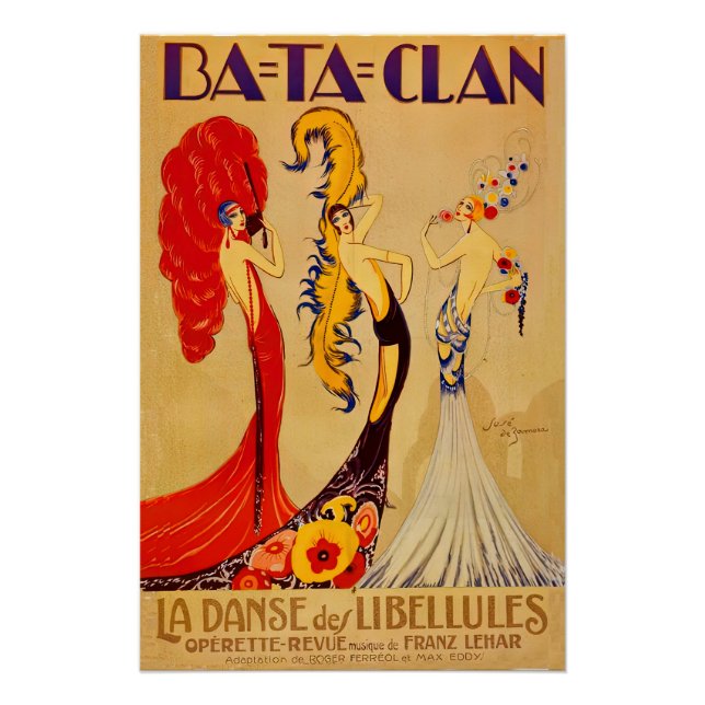 Art deco sheet music cover poster (Front)
