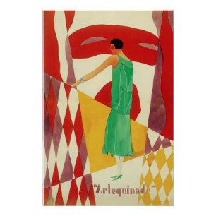 Art Deco sheet music in the 1920s Poster