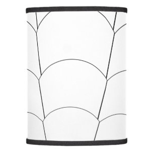 Art Deco Shell Design Black And White Lamp Shade
