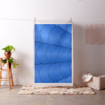 Art Deco Shell Design Deep Blue Fabric