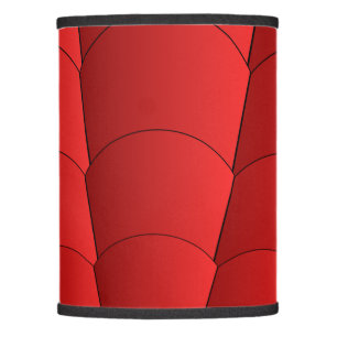 Art Deco Shell Design Red Lamp Shade