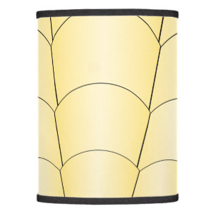 Art Deco Shell Design Yellow Lamp Shade