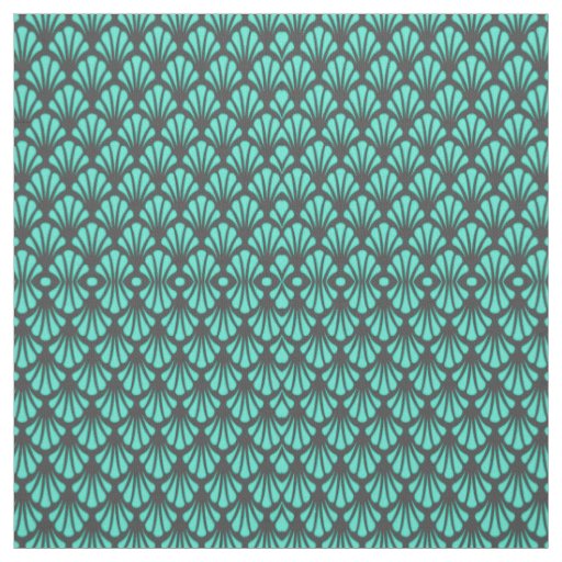 Art Deco Shell Shape Fabric