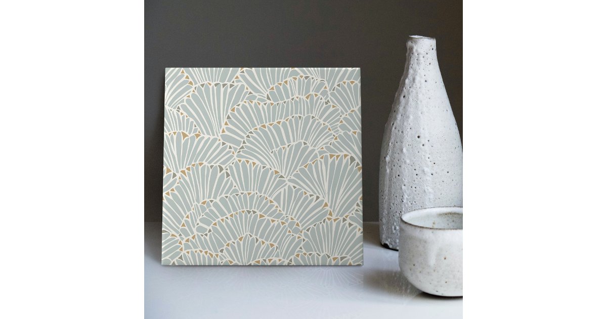 Art Deco Shells Ceramic Tile | Zazzle