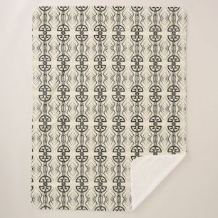 Art Deco Sherpa Blanket
