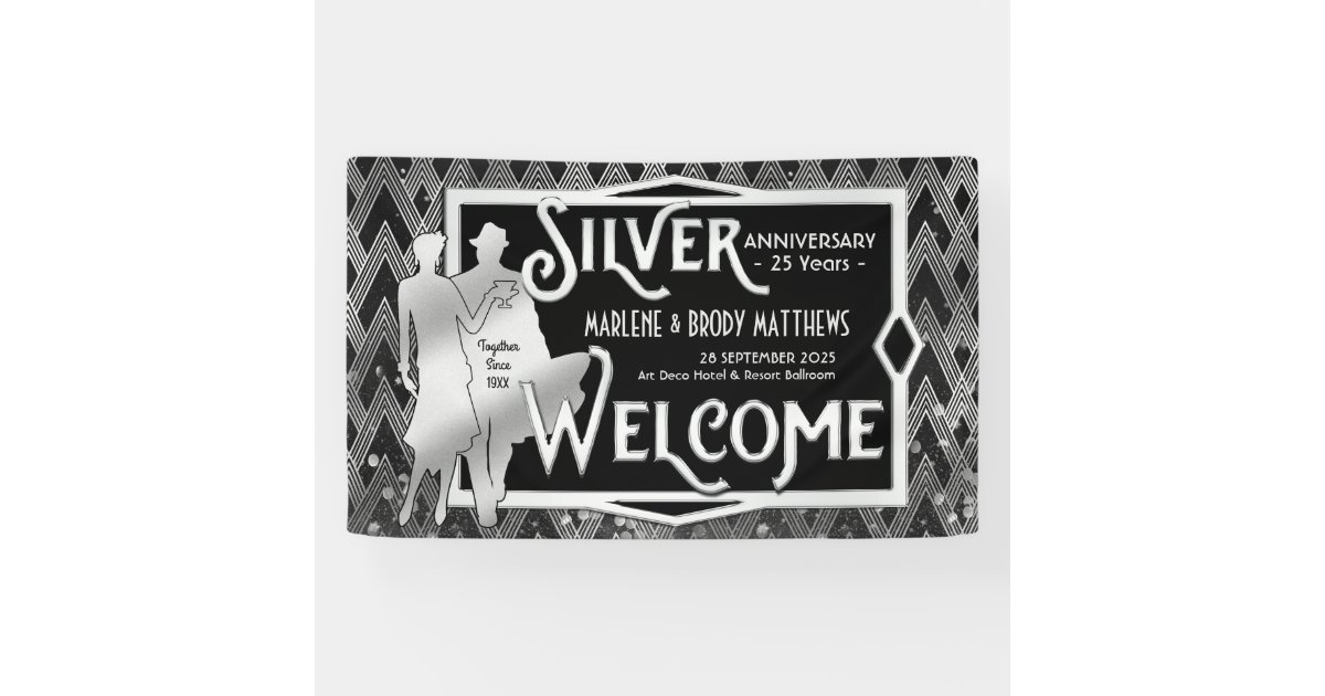 Premium Vector  25 year anniversary poster silver jubilee shiny