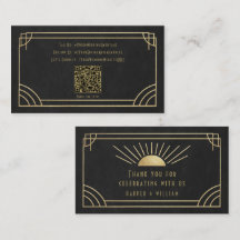 Art Deco Social & Thank You Cards