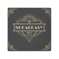 Art Deco Speakeasy Roaring Twenties Flapper Sign