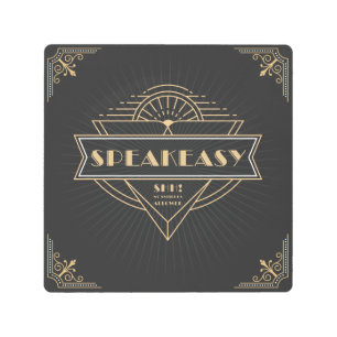 Art Deco Speakeasy Roaring Twenties Flapper Sign