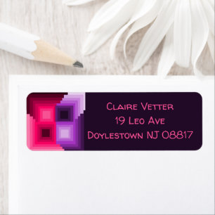 Art Deco Squares  Label