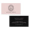Art Deco Stacked Monogram Logo on Pink