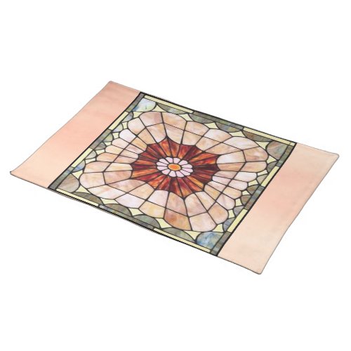 Art Deco Stained Glass 2 Cloth Placemat