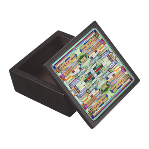Art Deco Stained Glass 2 Gift Box