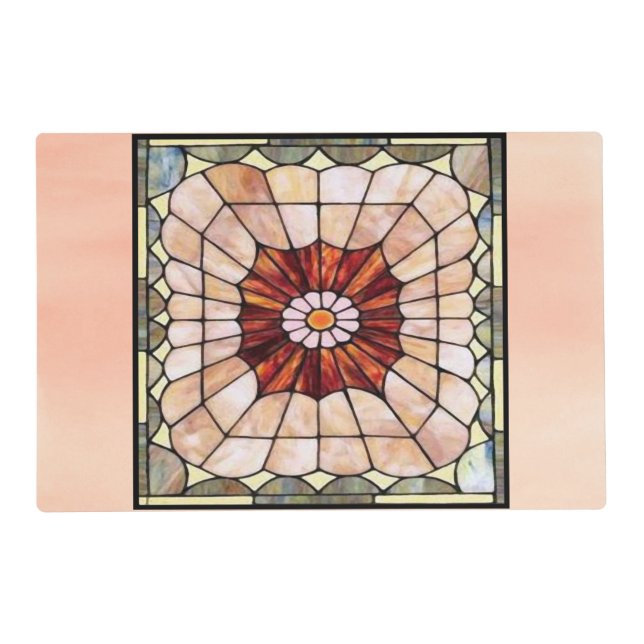 Art Deco Stained Glass 2 Placemat (Front)