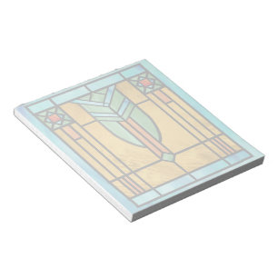 Art Deco Stained Glass 3 Notepad