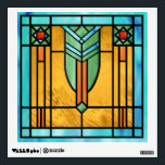 Art Deco Stained Glass 3 Wall Decal<br><div class="desc">30” x 30” wall decal with an image of a stained glass artwork with Art Deco flair,  reminiscent of certain 1920s works. See matching wrapped canvas print,  poster,  acrylic wall art and metal wall art. See the entire This & That Wall Decal collection in the ART & POSTERS section.</div>
