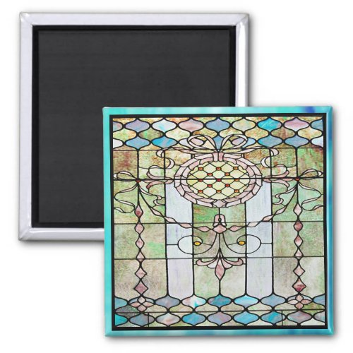 Art Deco Stained Glass 4 Magnet