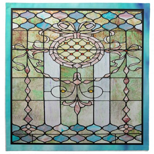 Art Deco Stained Glass 4 Napkin
