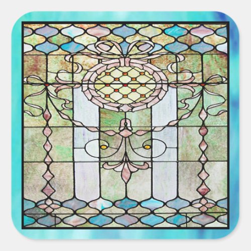 Art Deco Stained Glass 4 Sticker