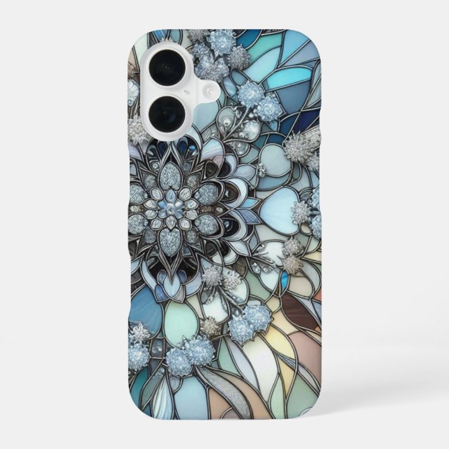 Art Deco Stained glass mosaic iPhone Case (Back)