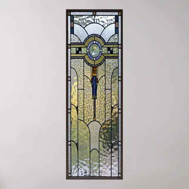 art deco stained glass window poster FROM 8.99 | Zazzle
