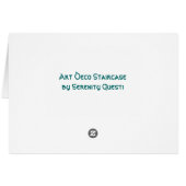 Art Deco Staircase Card (Back Horizontal)