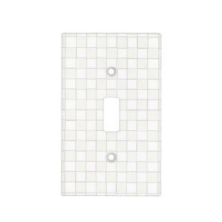 art deco stone gray white check light switch cover