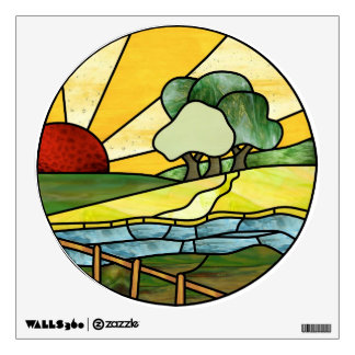 Art Deco Stream Window and Wall Decal