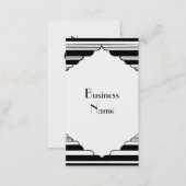 Art Deco Stripes Business Card (Front/Back)