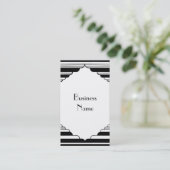 Art Deco Stripes Business Card (Standing Front)