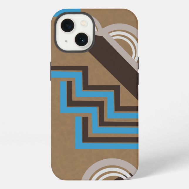 Art Deco style Abstract design Iphone Case (Back)