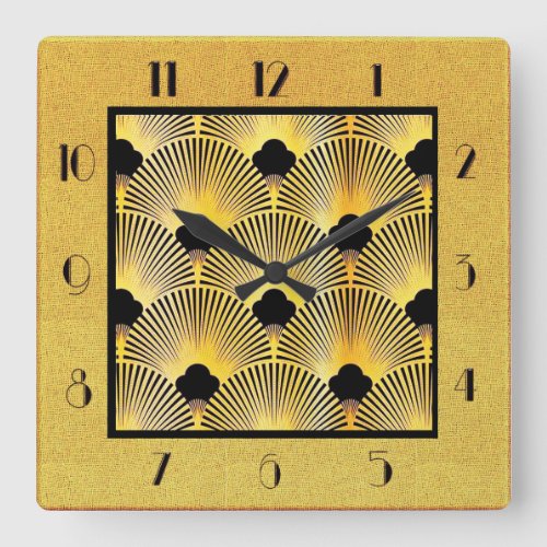 Art Deco Style Acrylic Wall Clock